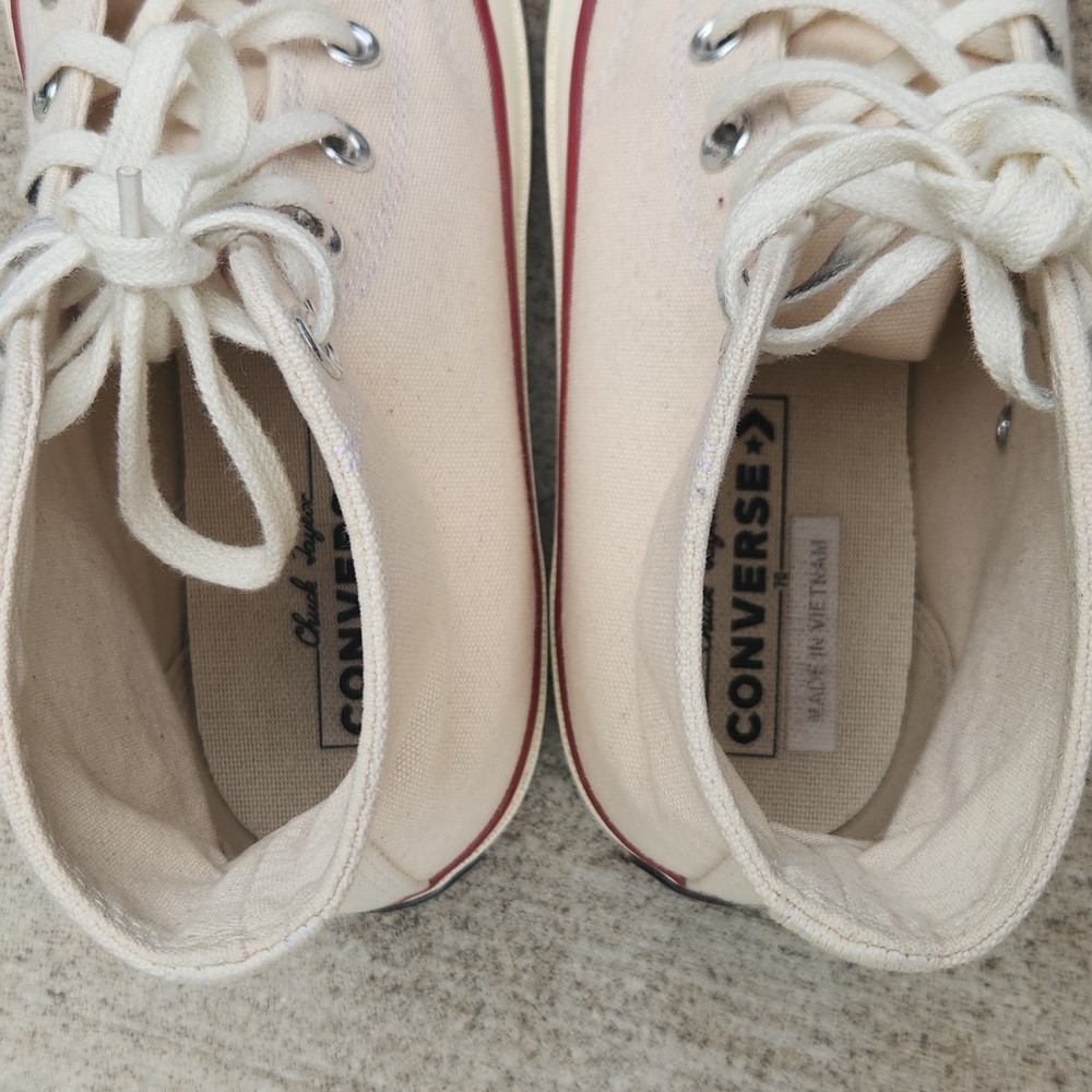 Converse, X Joshua Vides Chuck 70 Hi, Vintage Canvas Hightop, Sz 6 - Picture 3 of 13